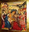 Natività del Cristo, L'adorazione dei Re Magi. Gentile da Fabriano - Firenze.
